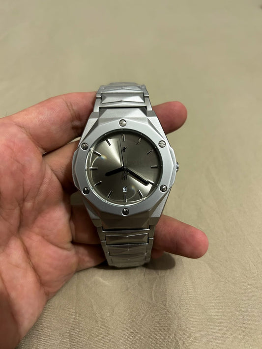 Hublot Decagon Silver Classic