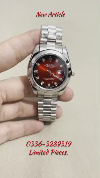 Rolex Semi-Automatic Red Wine