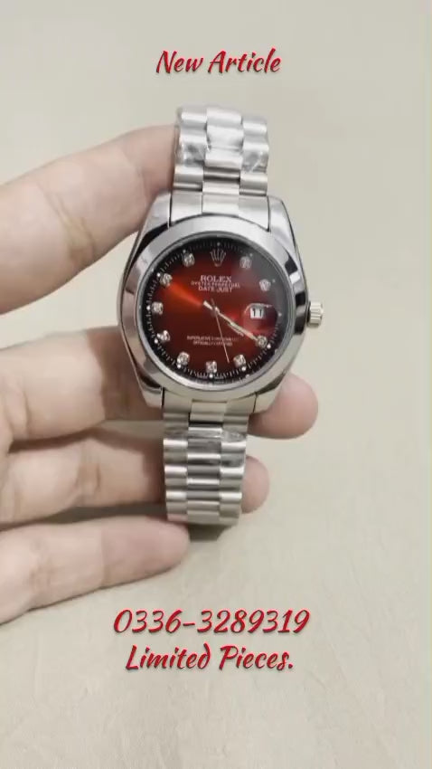 Rolex Semi-Automatic Red Wine
